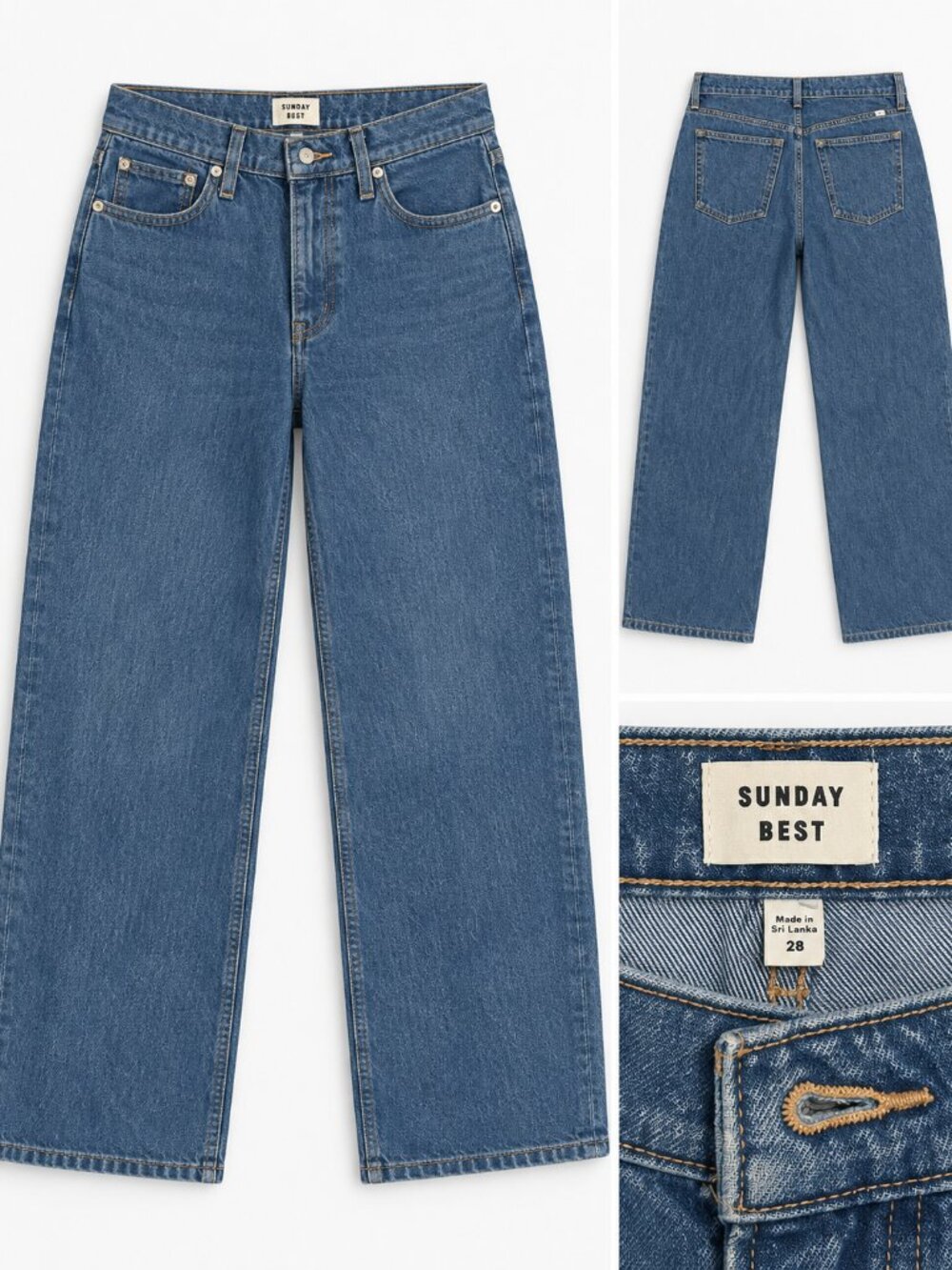 Sunday Best Blue Straight Leg Jeans